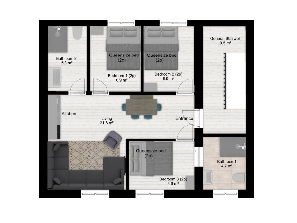 Authentic Stays - 6P-Apartment Eijsden Bagian luar foto